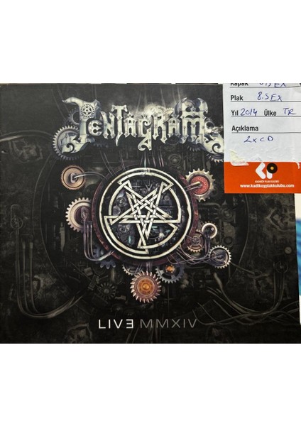 CD Pentagram Live Mmxıv - Imzalı Insert CD