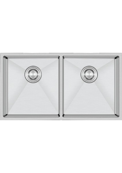 Stella 4580 Pvd Inox 2 Gözlü Paslanmaz Çelik Mutfak Eviyesi