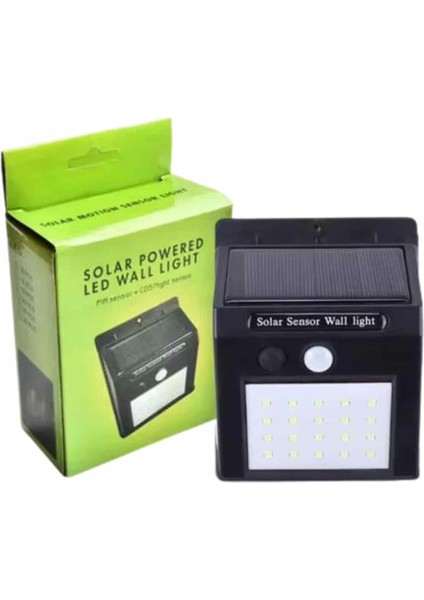 Bahçe Aydınlatma Sensörlü Güneş Enerjili Duvar Lambası 40 LED Işık fiyatları