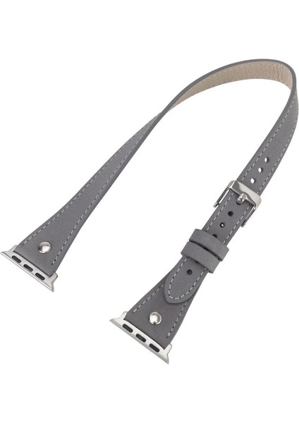 Apple Watch Uyumlu Deri Kordon 42-44-45MM Slim Dt Strst9 modelleri