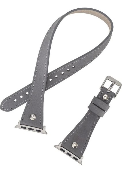 Apple Watch Uyumlu Deri Kordon 42-44-45MM Slim Dt Strst9 fırsatları