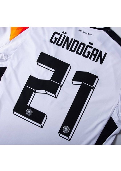 Almanya Euro 2024 Yeni Sezon Ilkay Gündoğan 21 Numara Iç Saha Forması (Beyaz)