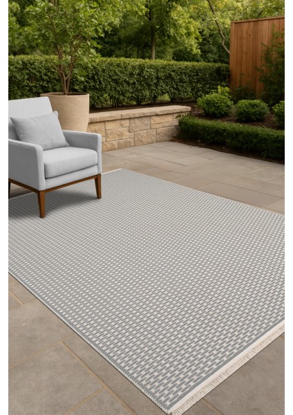 Katlanabilir,yıkanabilir,yüksek Kalite Pamuk Salon,oturma Odası,balkon Kilim Açık Gri