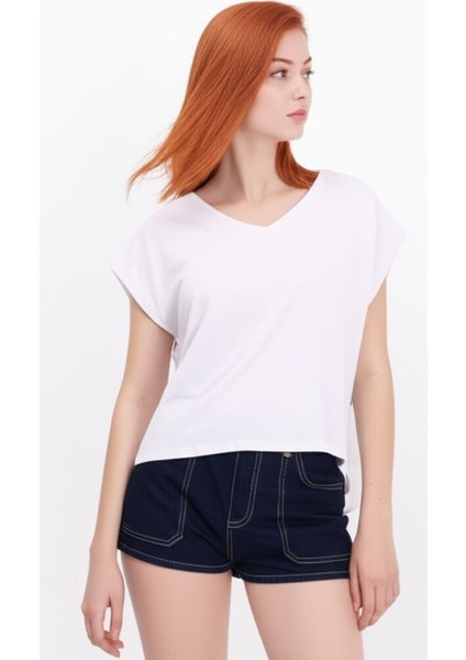 Kadın Salaş Kesim V Yaka Bluz fiyatları