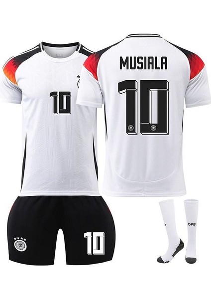 Almanya Euro 2024 Jamal Musiala Çocuk Forması 3'lü Set Forma+Şort+Çorap