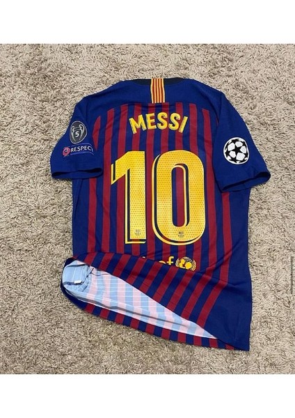 #10 Lionel Messi 2018/19 B.a.r.c.e.l.o.n.a Iç Saha Retro Forması (Rakuten) modelleri
