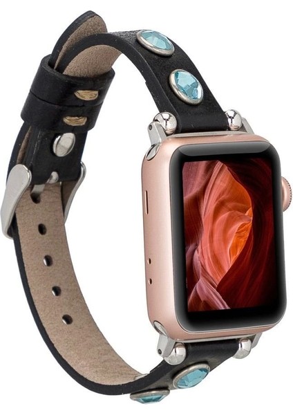 Apple Watch Uyumlu Deri Kordon 38-40-41MM Tr Rst1
