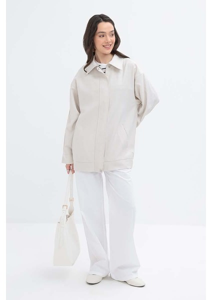 Taş-Etek Ucu Lastikli Fermuarlı Ceket fiyatları