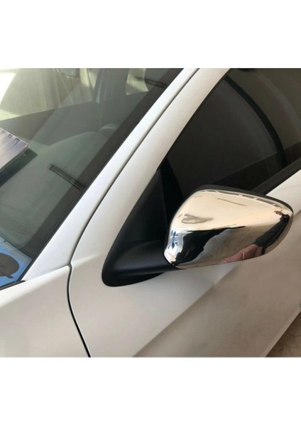 Citroen C-Elysee Uyumlu 2012 Ve Üzeri Krom Ayna Kapağı 2 Parça Paslanmaz Çelik