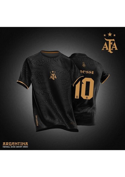 Afa Arjantin Messi Yeni Sezon Özel Tasarım Forması-Siyah ZP00