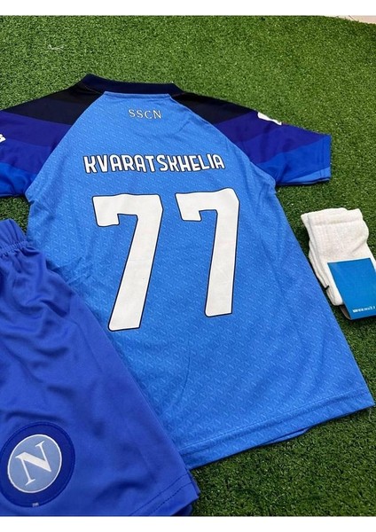 Hviça Kvaratshelia Napoli Yeni Sezon Özel Çocuk Forması