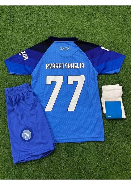 Hviça Kvaratshelia Napoli Yeni Sezon Özel Çocuk Forması modelleri