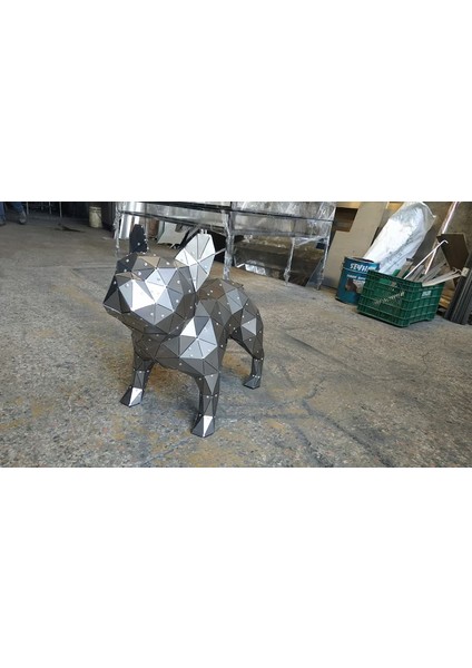 Metal French Bulldog Heykeli modelleri