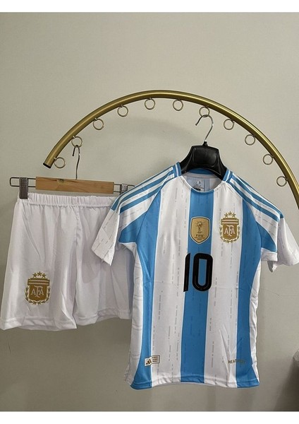 * ^^arjantin (Messi)(Sezon)) Mavi Beyaz Renk Çocuk Forması Bileklik+Çorap Hediyeli