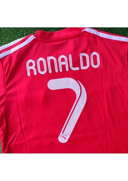 Real. Madrid. Ronaldo Yetişkin Kırmızı Bwin Forması Spor T-Shirt fiyatları