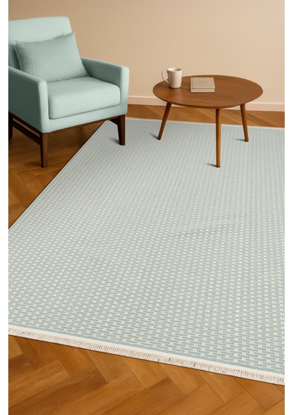Katlanabilir,yıkanabilir,yüksek Kalite Pamuk Salon,oturma Odası,balkon Kilim Turkuaz fiyatları