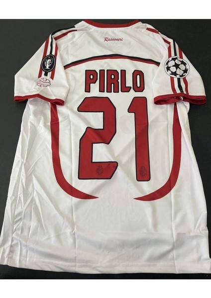 A.c M.i.la.n 2007 #21 Andrea Pirlo Baskılı Nostalji Yetişkin Forması ( Beyaz ) modelleri