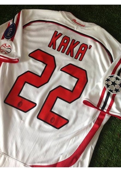 A.c M.i.la.n 2007 #22 Kaka Leite Baskılı Nostalji Yetişkin Forması ( Beyaz )