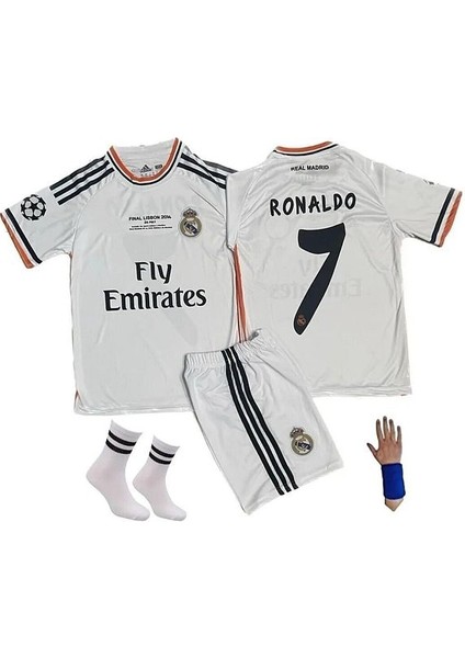 Cristiano Ronaldo Lisbon Finali 2014 Şampiyonlar Ligi Real Madridd Çocuk Forması 4parça fiyatları