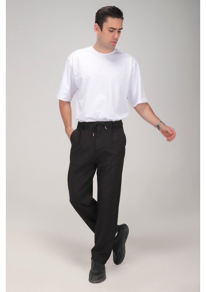 Erkek Siyah Baggy Pantolon