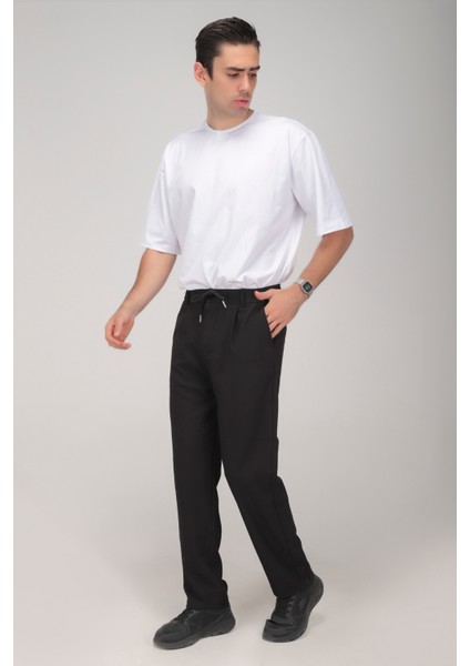 Erkek Siyah Baggy Pantolon