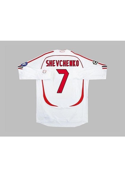2006/07 Efsane A.c M.i.la.n #7 Shevcenko Nostalji Yetişkin Forması Uzun Kollu (Beyaz) modelleri