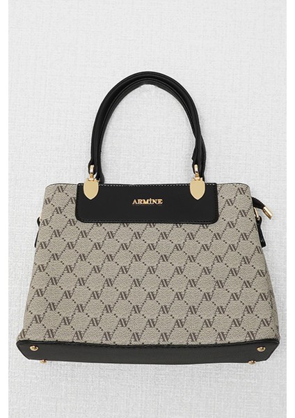 Armine Noktalı Çanta Vizon