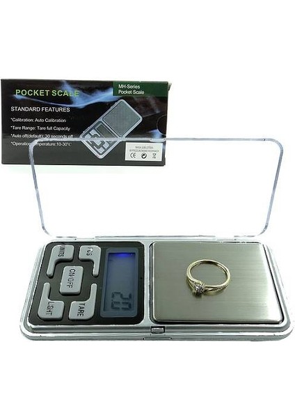 Dijital Hassas Elektronik Kuyumcu Cep Terazisi Tartı 200 gr 0.01 gr (4767) - MDE1698-4097