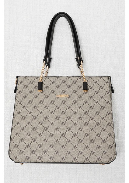 Armine Noktalı Çanta Vizon