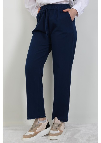 Paçası Püsküllü Pantolon Lacivert fiyatları