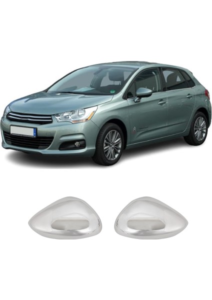 Citroen C4 Uyumlu 2010-2015 Krom Ayna Kapağı 2 Parça Paslanmaz Çelik fiyatları