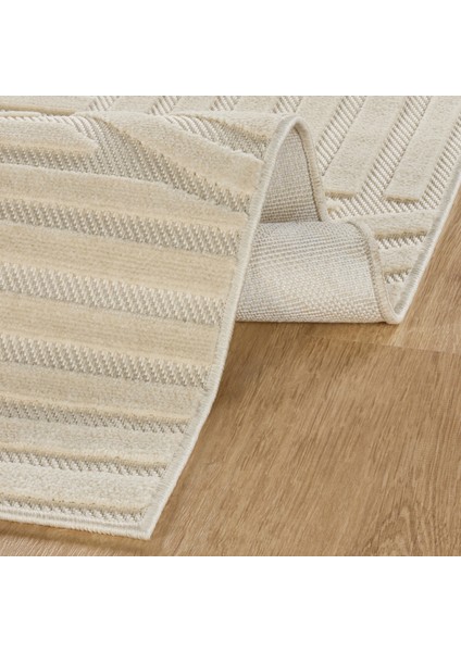 Iskandinav Rune White 120X180 cm Salon Mutfak Halısı Yolluk