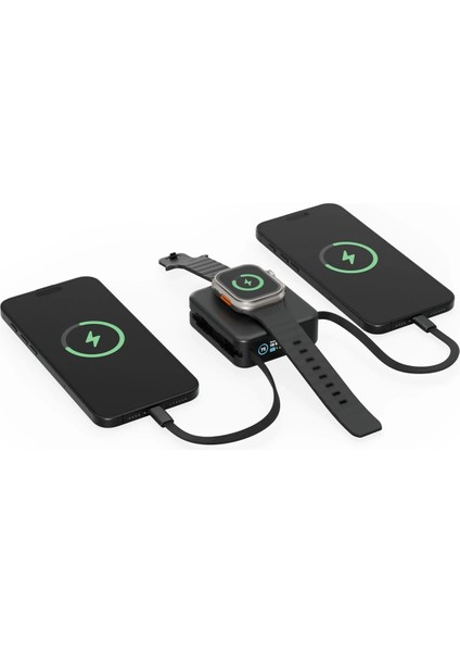 Magpac Mini Plus 10.000 Mah 20W Type-C 2 Adet 20W Type-C Kablo Çıkışlı 15W Magsafe Powerbank fiyatları