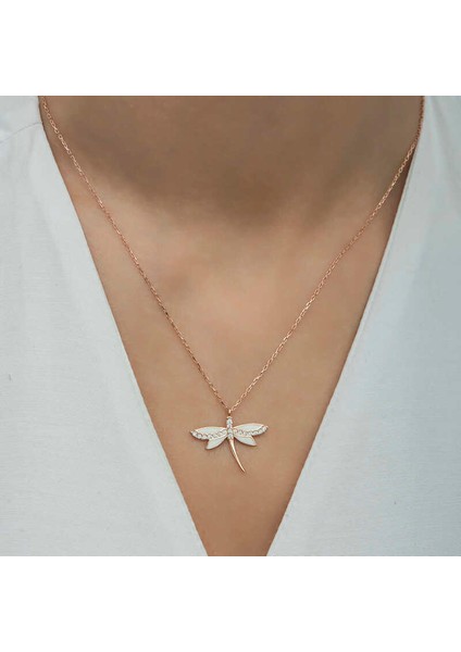 Gümüş Rose Yusufçuk Bayan Kolye modelleri