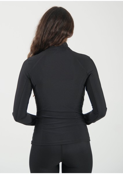 Fermuarlı Çift Cepli Parmak Geçmeli Slim Fit Spor Ceketi Kırmızı