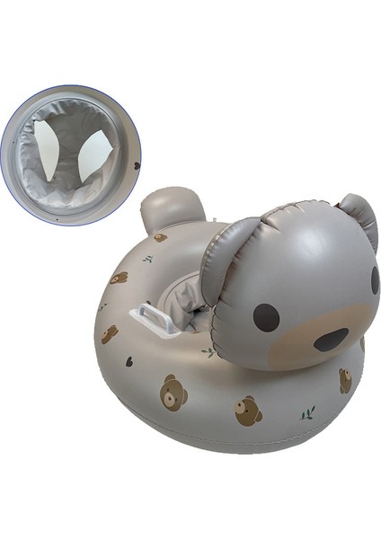 Sarı Ördek Çocuk Su Oturma Daire Şişme Kalınlaşmış Bebek Yüzme Bot Karikatür Desen Yüzme Halka Koltuk Tekne (Yurt Dışından)