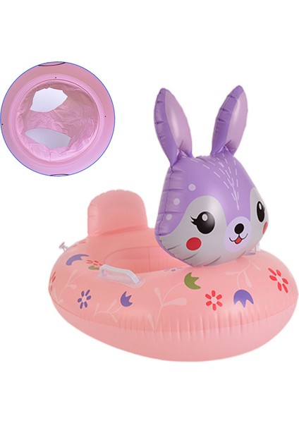 Sarı Ördek Çocuk Su Oturma Daire Şişme Kalınlaşmış Bebek Yüzme Bot Karikatür Desen Yüzme Halka Koltuk Tekne (Yurt Dışından)