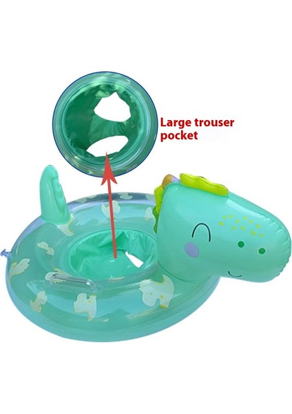 Sarı Ördek Çocuk Su Oturma Daire Şişme Kalınlaşmış Bebek Yüzme Bot Karikatür Desen Yüzme Halka Koltuk Tekne (Yurt Dışından)