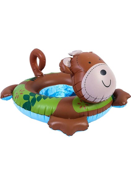 Sarı Ördek Çocuk Su Oturma Daire Şişme Kalınlaşmış Bebek Yüzme Bot Karikatür Desen Yüzme Halka Koltuk Tekne (Yurt Dışından)