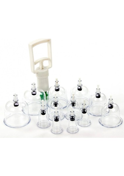 100 Adet 6 Numara Hacamat Kupası - Pompa Hediyeli