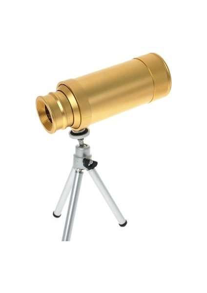 50X50 Panda Metal Gövde Tek Gözle Büyük Mercek Korsan Dürbün Gold - MDE4691-6707