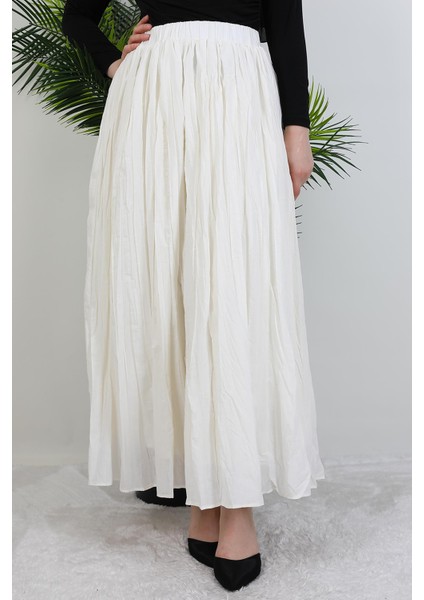 Kraş Vual Etek Kırık Beyaz fırsatları