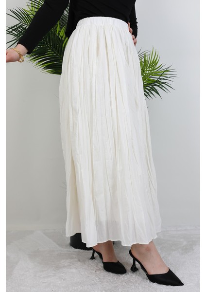 Kraş Vual Etek Kırık Beyaz indirimleri