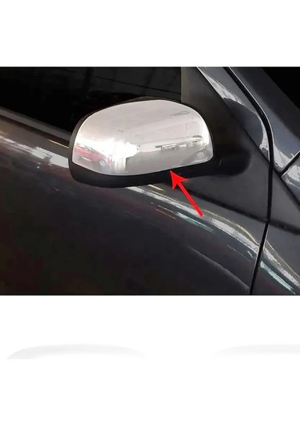 Dacia Duster Uyumlu 2010-2012 Krom Ayna Kapağı 2 Parça Paslanmaz Çelik