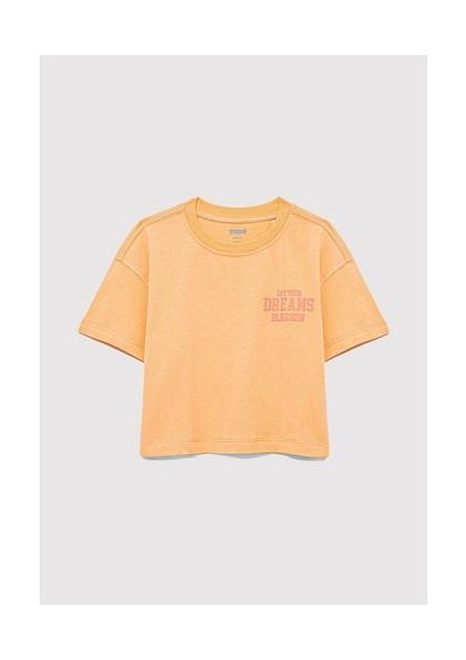 Baskılı Turuncu Tişört 7610271-84657