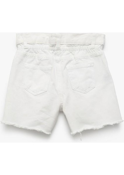Pamuklu Düğme ve Cep Detaylı Basic Denim Şort fırsatları