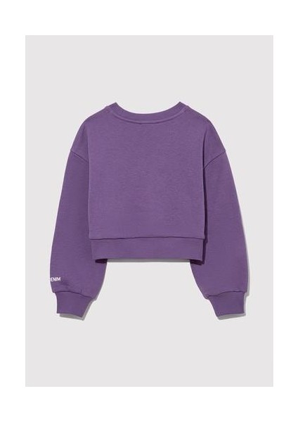 M Logo Baskılı Mor Sweatshirt 7S10079-88135 modelleri