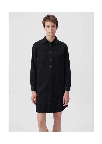 Liz Casual Antrasit Jean Elbise 130656-34926