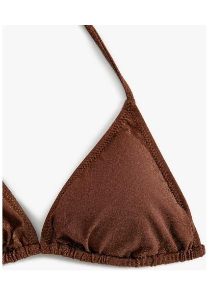 Parlak Bikini Üstü Üçgen Boyundan Bağlamalı fiyatları