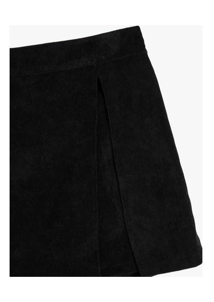 Mini Şort Etek Fitilli Kadife modelleri